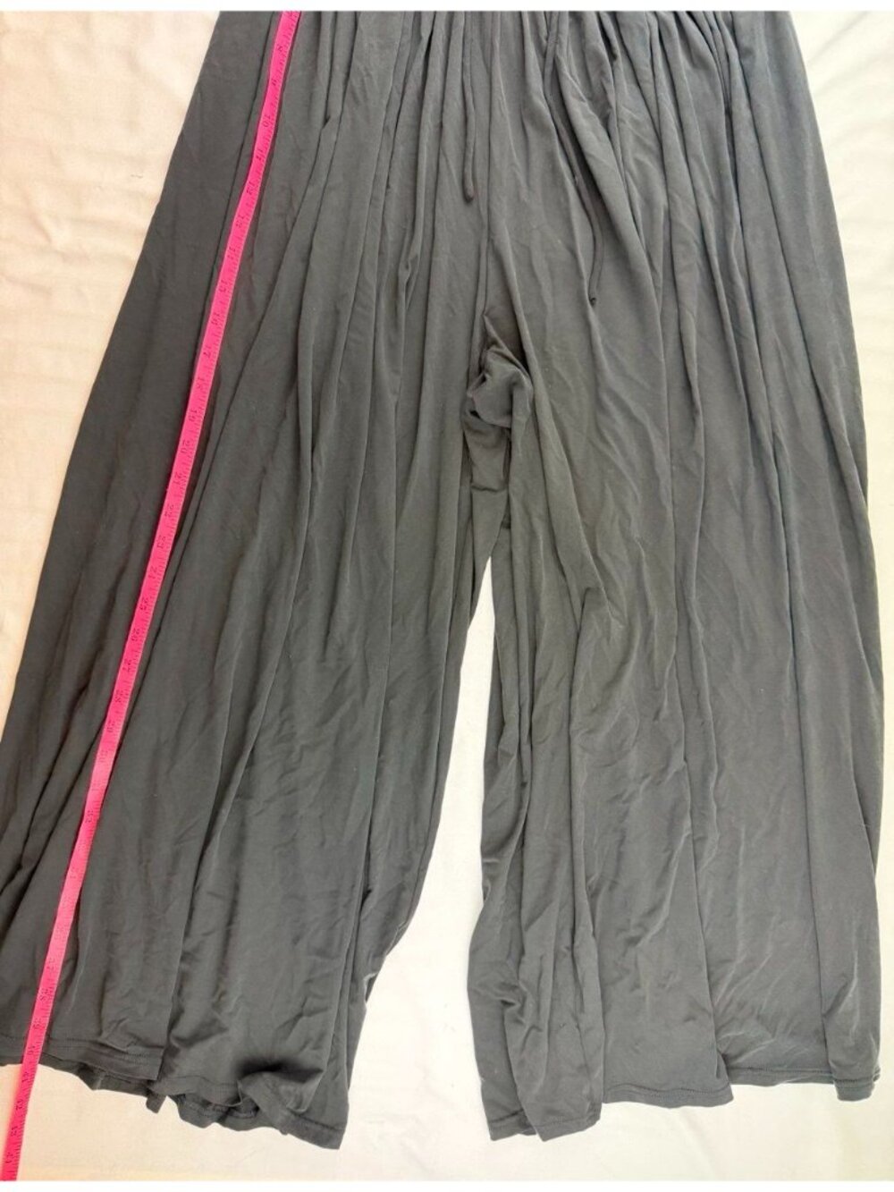NWT Nap Loungewear Wide Leg Flowy Pants Modal Blend Black Medium Drawstring - Picture 8 of 9